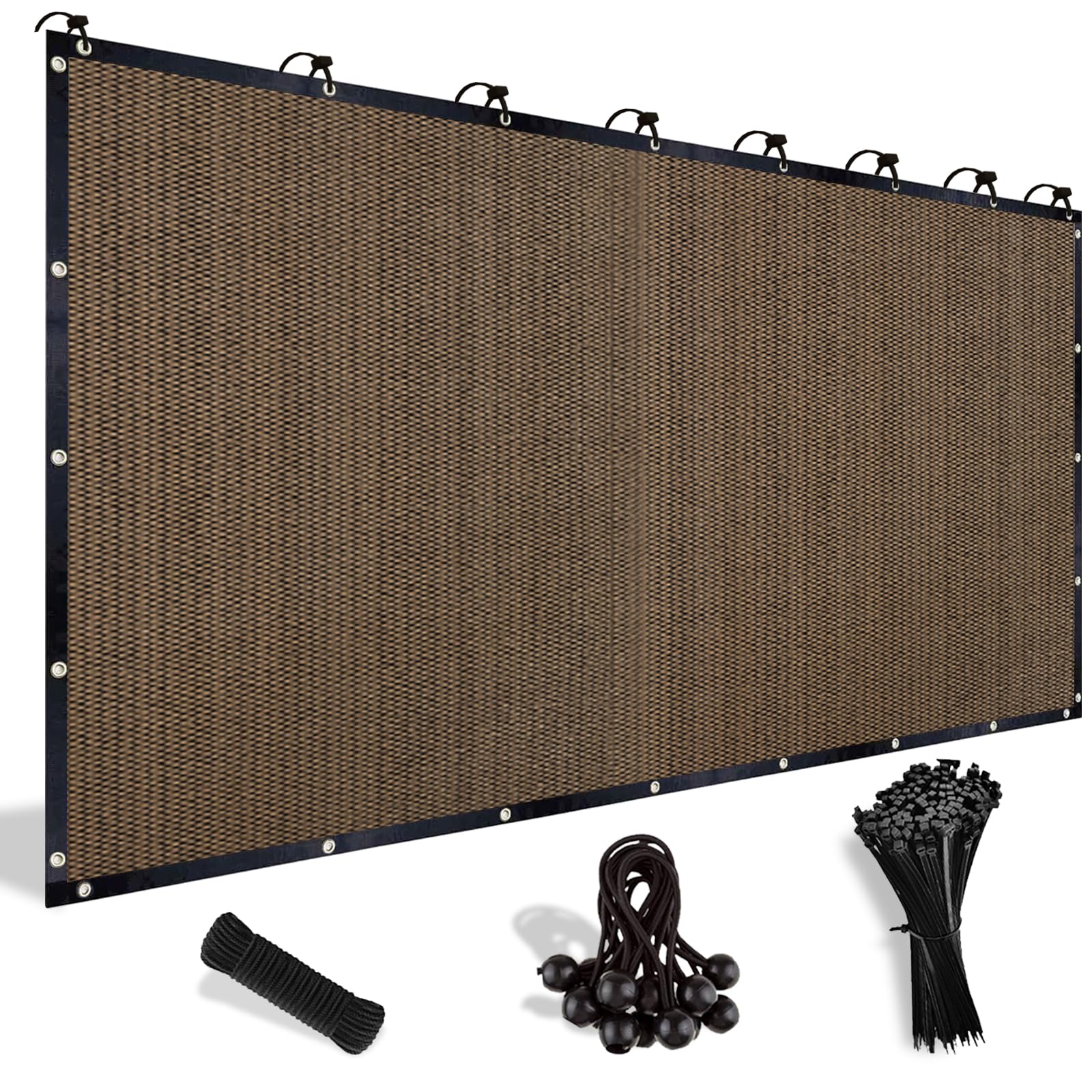 Shade&Beyond 90% Sun Shade Cloth With Grommets, 12' X 16' Pergola Shade Cover Canopy, Mesh Tarp Sun Screens For Patio, Outdoor,