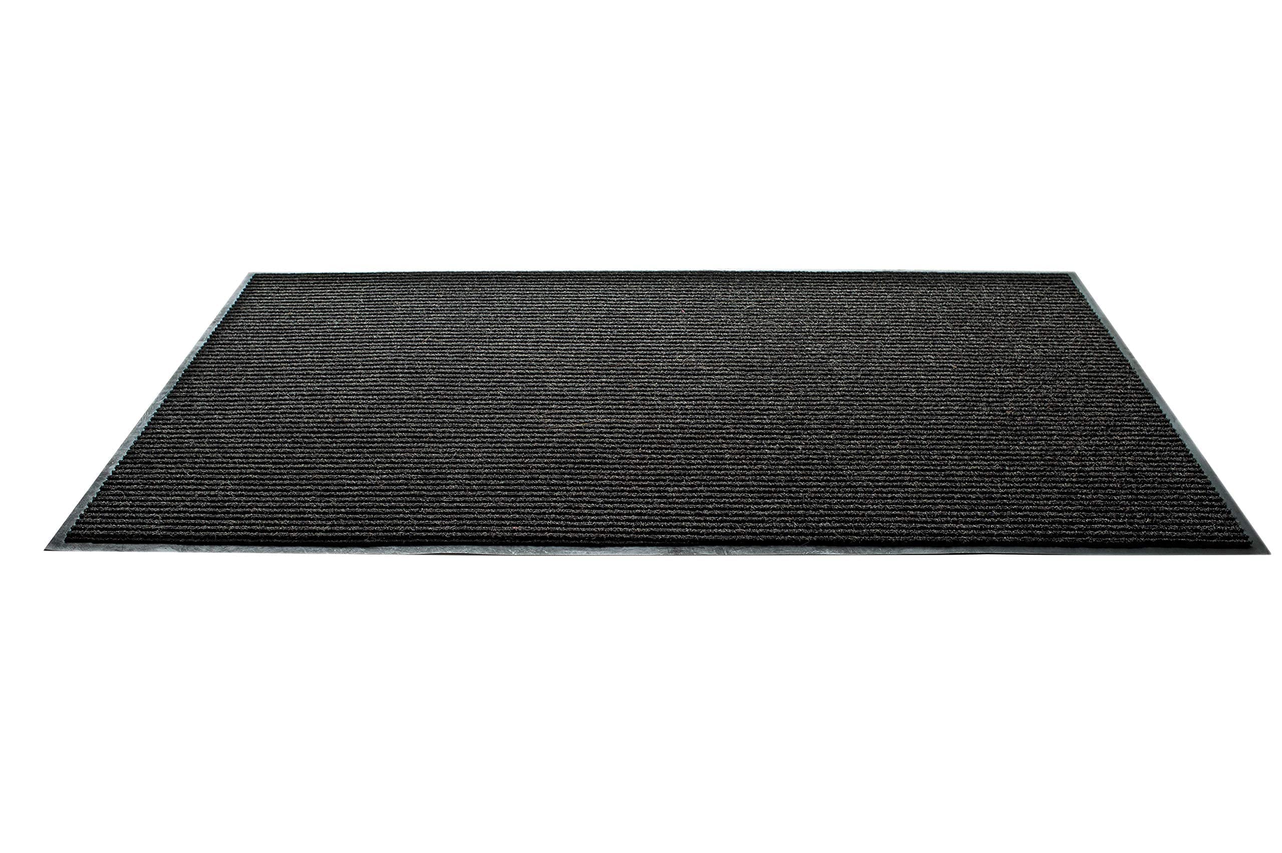 Unimat 3X5 (36'X60') Dual Ribbed Outdoor-Indoor Doormat With Waterproof Charcoal Rubber Backing - Stylish Welcome Mat, Perfect