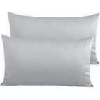 Ntbay 500 Thread Count 100% Egyptian Cotton King Pillowcases, Super Soft And Breathable Envelope Closure Pillow Cases, 20X36 Inches, Light Grey