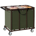 FAVOOSTY 470L Heavy Duty Commercial Laundry Cart with Wheels,Industrial Rolling Laundry Hamper, Extra Large Laundry Basket, Meta