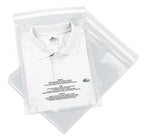Spartan Industrial - 9' X 12' (1000 Count) Self Seal Clear Poly Bags With Suffocation Warning For Packaging, T Shirts - Perman