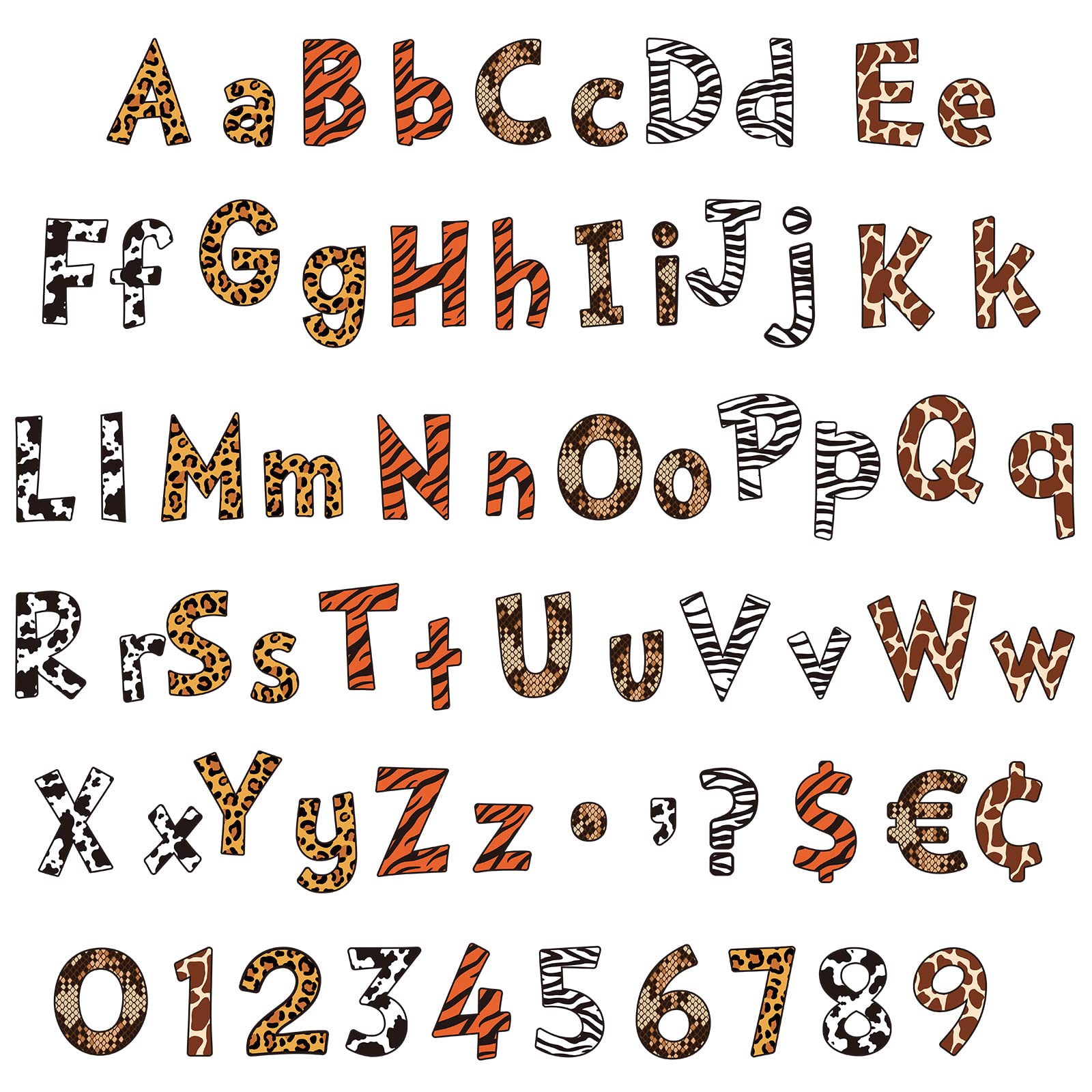 Tenare 134 Pieces 5 Inch Bulletin Board Letters Alphabet Numbers Letters Combo Set Cutouts For Bulletin Board Display Home Decor