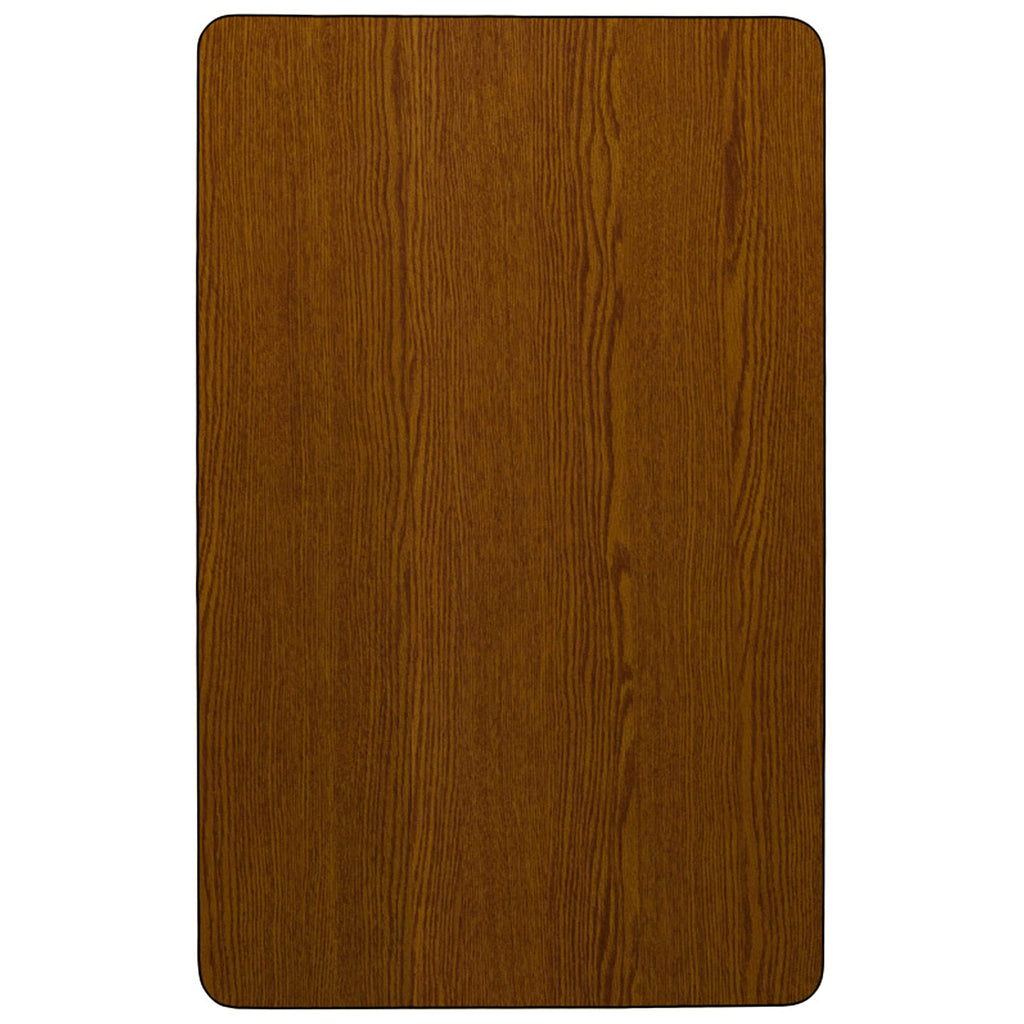 Flash Furniture 30x48 REC Oak Activity table, 30" W x 48" D x 30.25" H