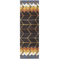 Rizzy Home Alora Decor Pueblo 2'6" X 8' Southwest Tribal Multi Blue Off White Gold Rust Rug
