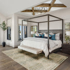 Dalyn Rug Carmona Co8 Mist 9'10' X 13'2' Rectangle Soft Area Rug, Easy Clean, Non Shedding, Bedroom, Entry, Living Room, Dinin