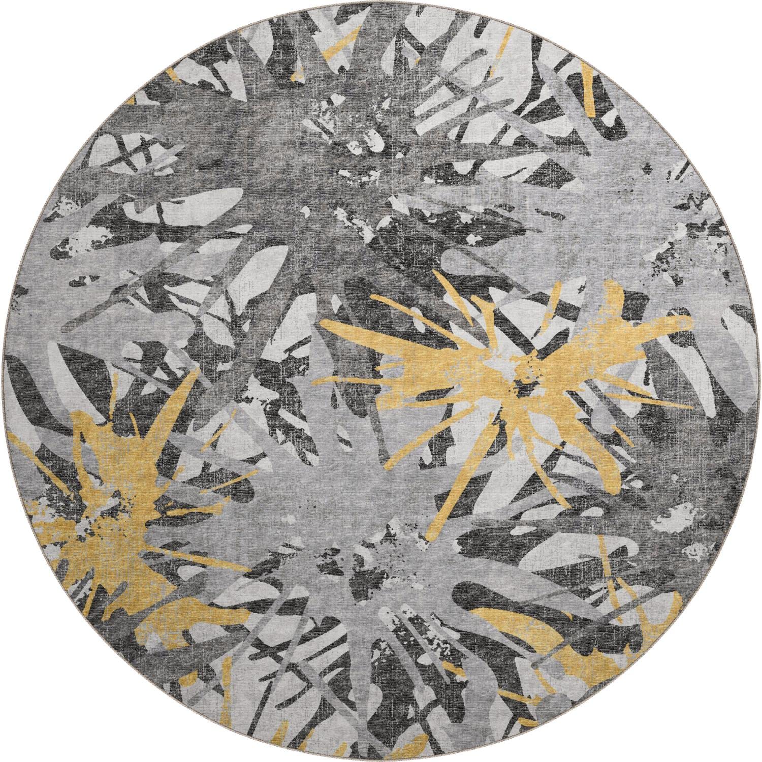 Dalyn Rugs Brisbane Br6 Dynamic Color Splash Gold 8' Round
