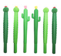 Set Of 6 Barrel Cactus Pens Saguaro Cactus Pens Assorted Gel Pens Cute Stationary Souvenir Pens Southwest Cowgirl (Assorted Barr