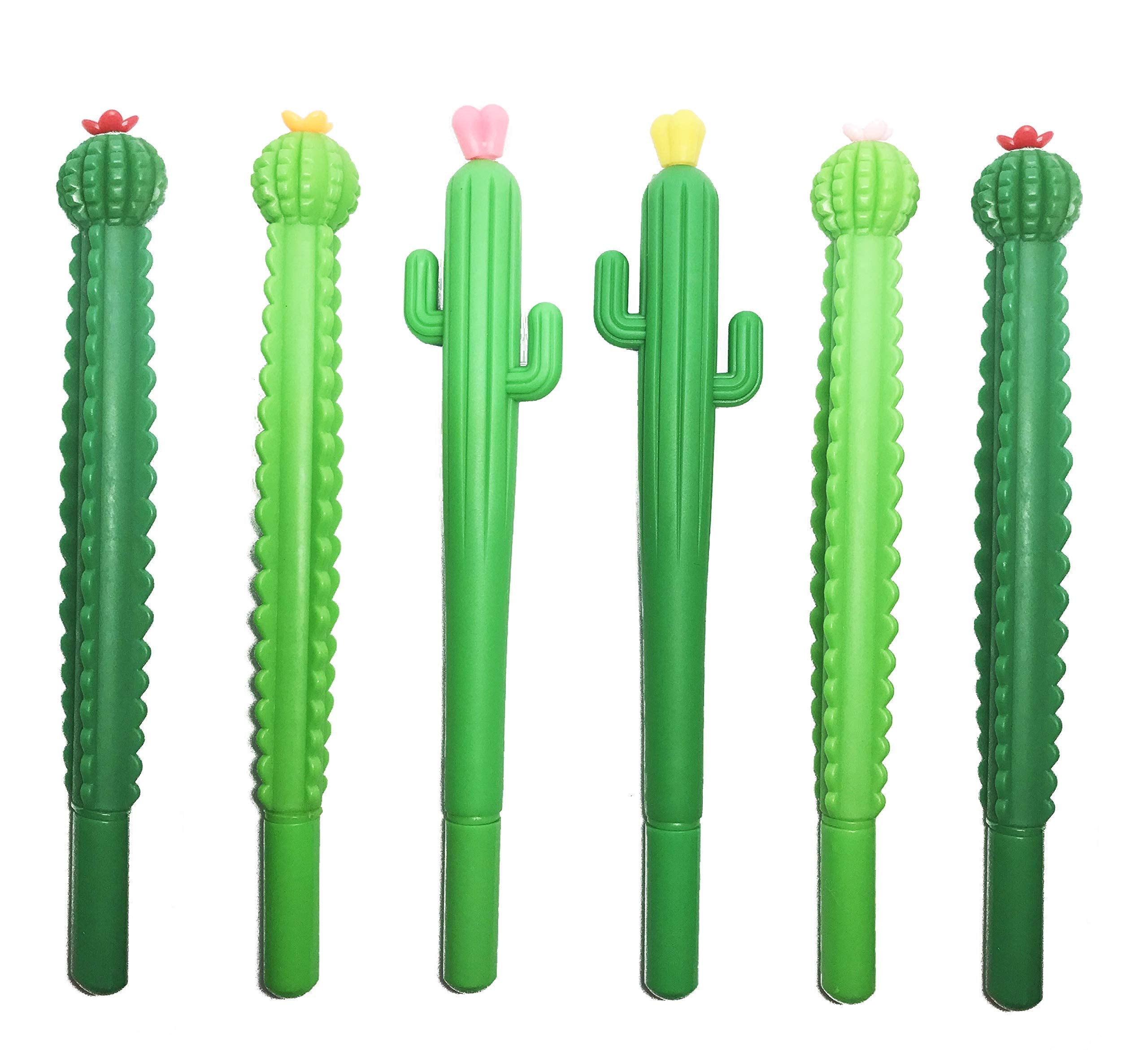 Set Of 6 Barrel Cactus Pens Saguaro Cactus Pens Assorted Gel Pens Cute Stationary Souvenir Pens Southwest Cowgirl (Assorted Barr