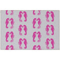 Seabreeze Sz15 Pink Coastal Rug Rectangle 8' X 10'