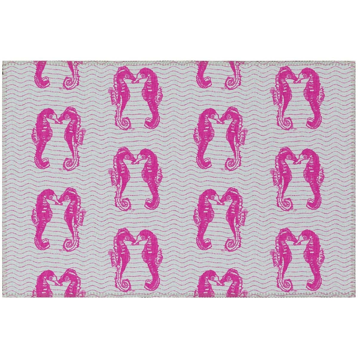 Seabreeze Sz15 Pink Coastal Rug Rectangle 9' X 12'