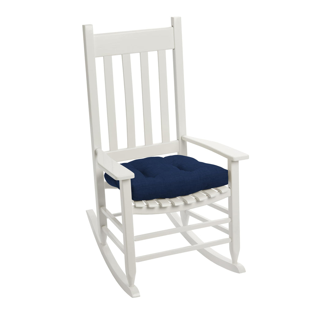Arden Selections Outdoor Rocking Chair Cushion, 2 Pack, 20 X 18, Rain-Proof, Fade Resistant, Tufted Plush Cushion For Rocking An