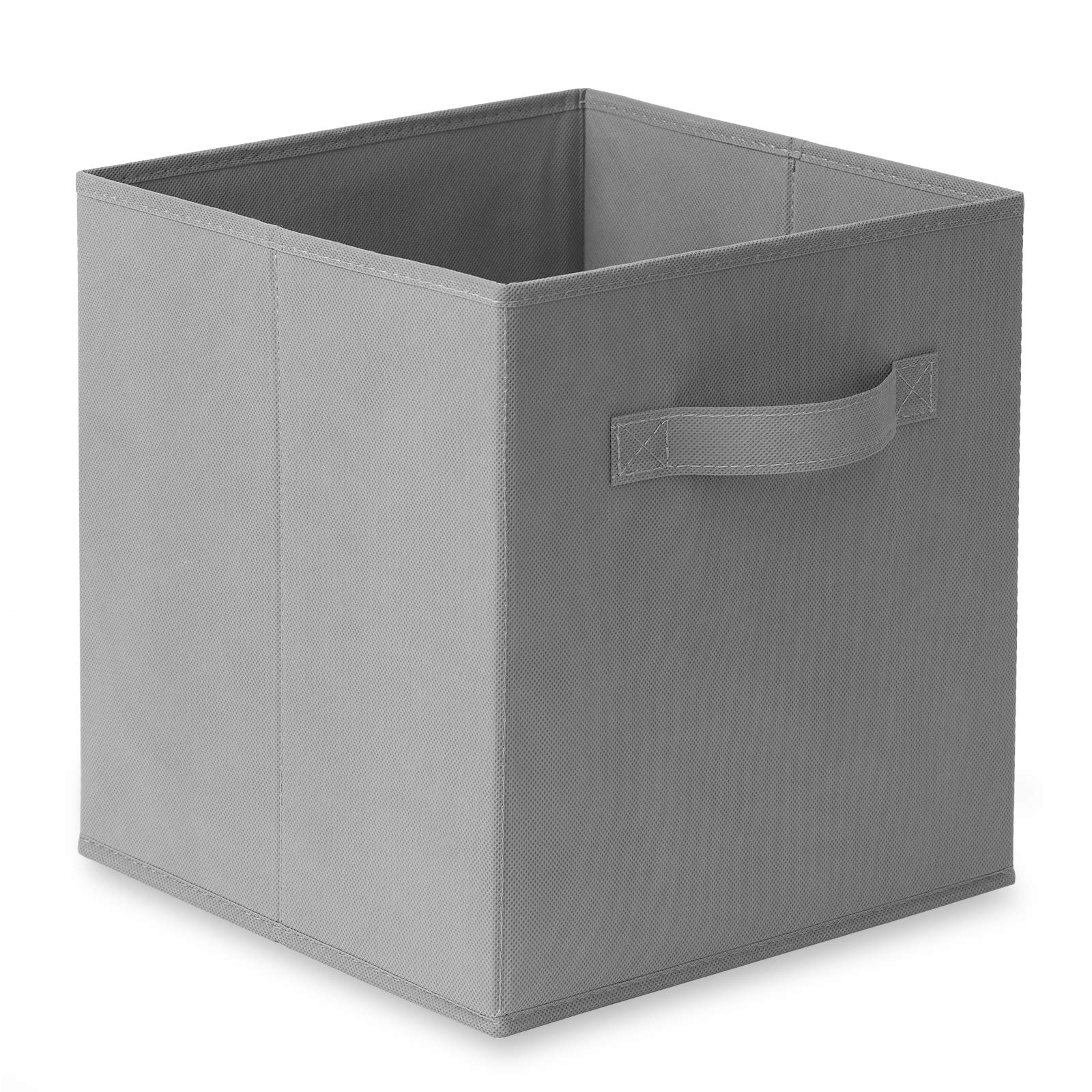 Casafield Set Of 6 Collapsible Fabric Cube Storage Bins, Gray - 11'' Foldable Cloth Baskets For Shelves, Cubby Organizers & More