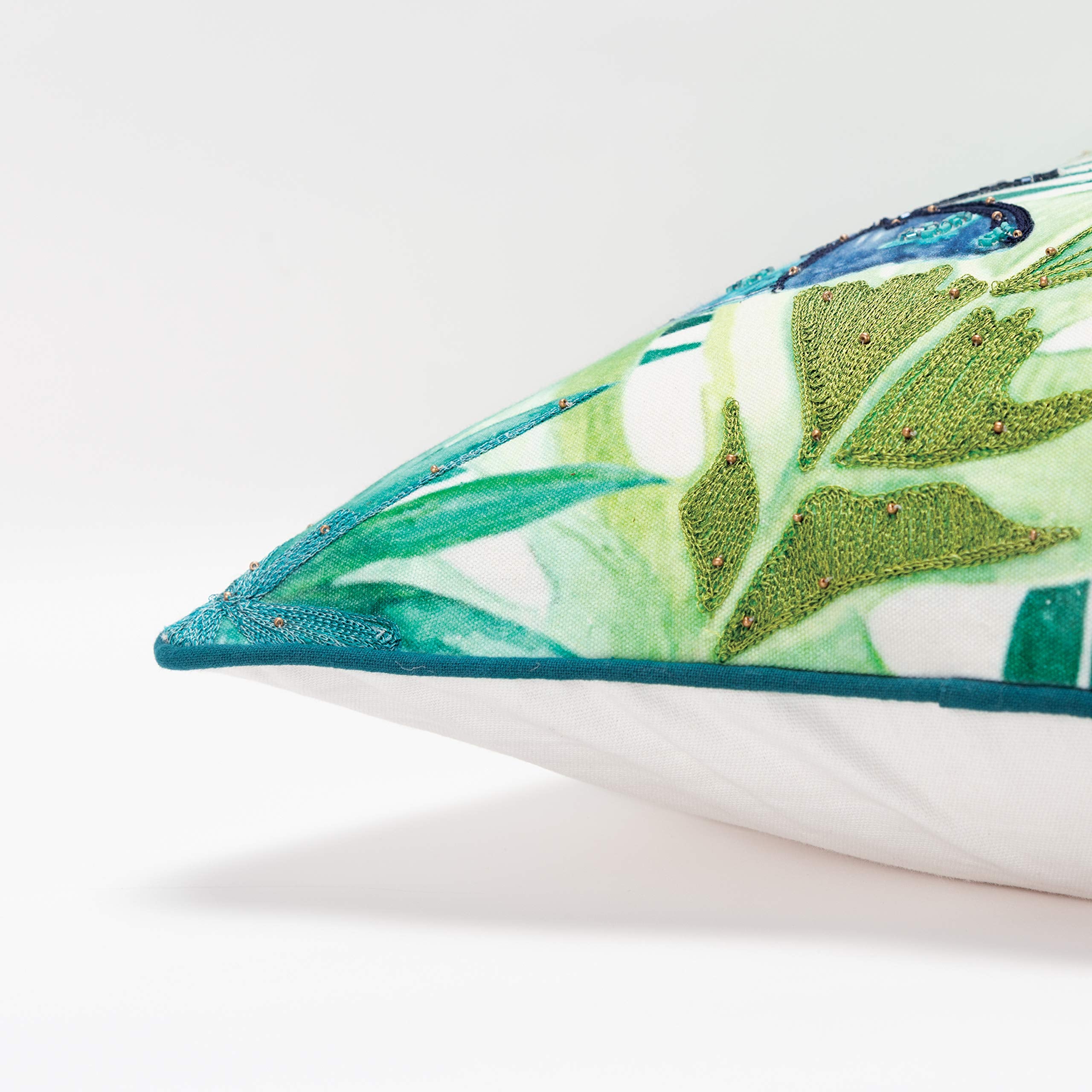 Rizzy Home 20" x 20" Down Filled Pillow with Cotton Cover in Multi-Color