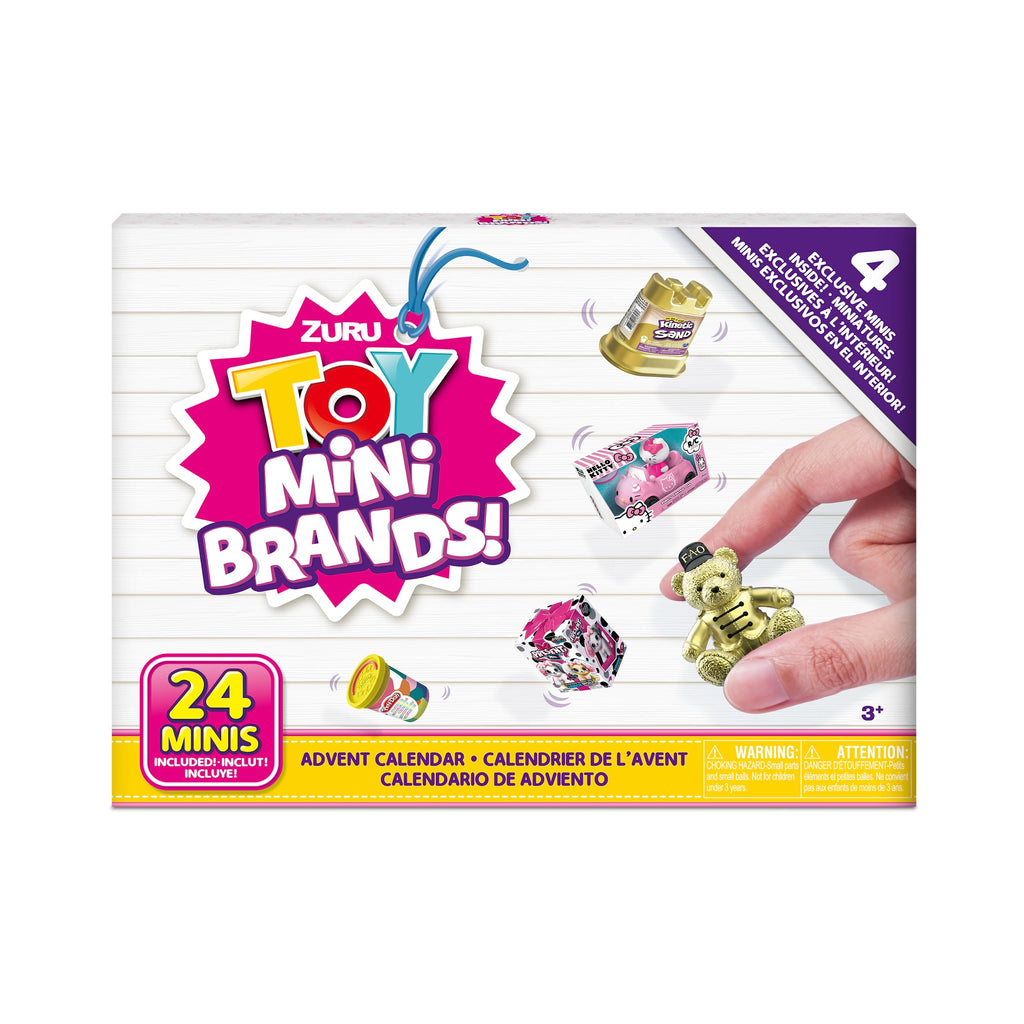 Mini Brands Toys Limited Edition Advent Calendar By Zuru - 24 Day Advent Calendar 2023, Includes 4 Exclusive Minis, Real Miniatu