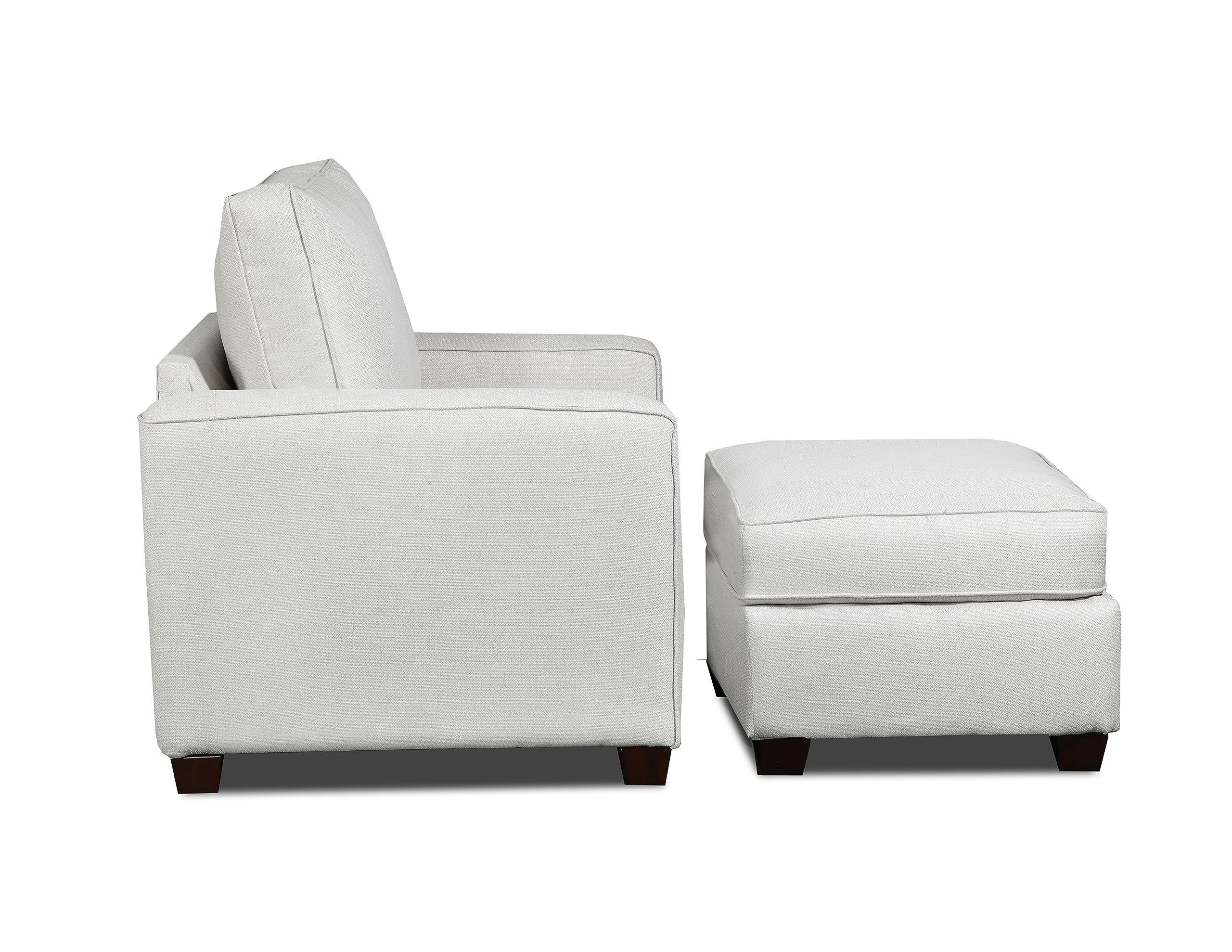 American Furniture Classics Relay Linen Upholstered Chair, Soft Washed Cream Tweed