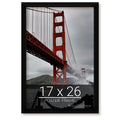 wallsthatspeak 17x26 Black Picture Frame for Puzzles Posters Photos or Artwork