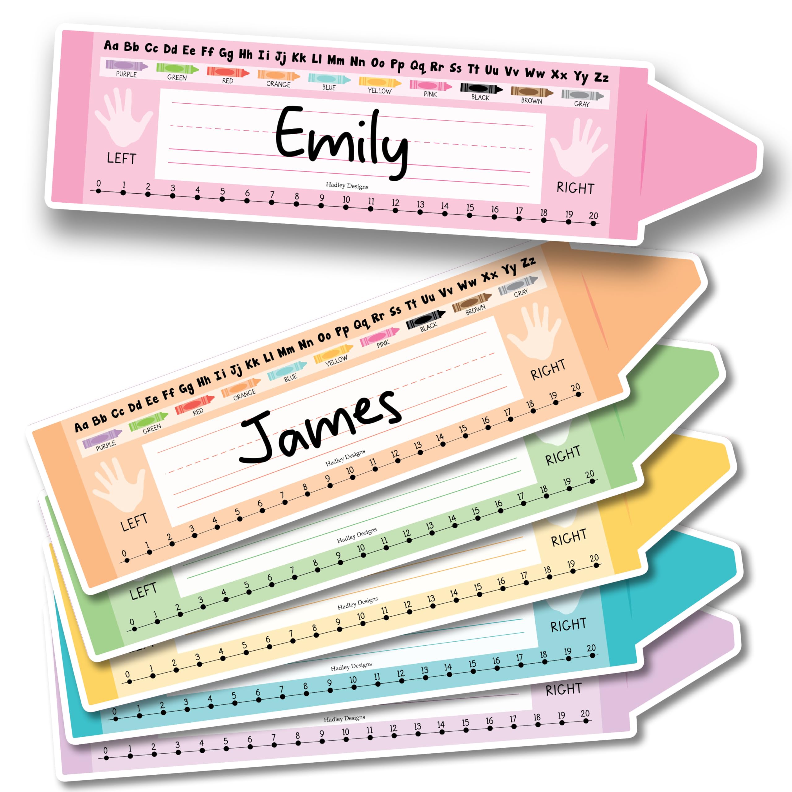 Desk Name Tags For Classroom - 36 Student Name Plates For Classroom Kindergarten, Preschool, 1St, 2Nd & 3Rd Grade, 14.5 X 4 ' T