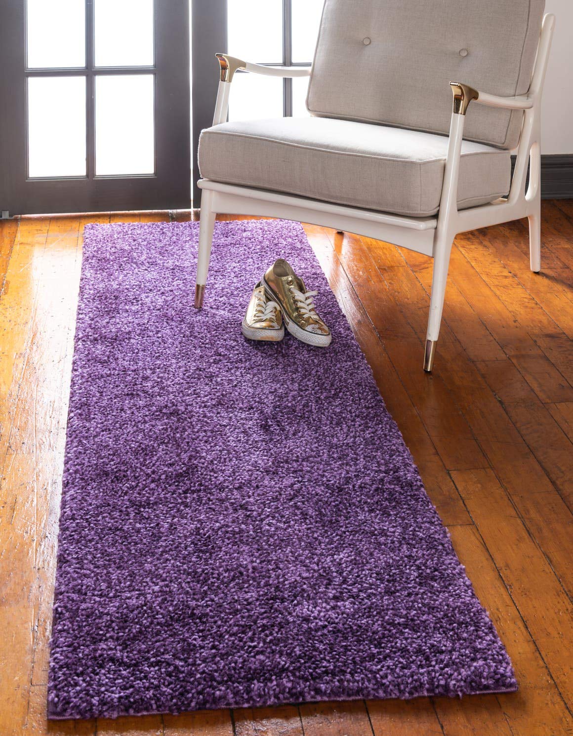 Unique Loom Solo Collection Area Rug - Calabasas (2 2 x 13 1 Runner, Violet)