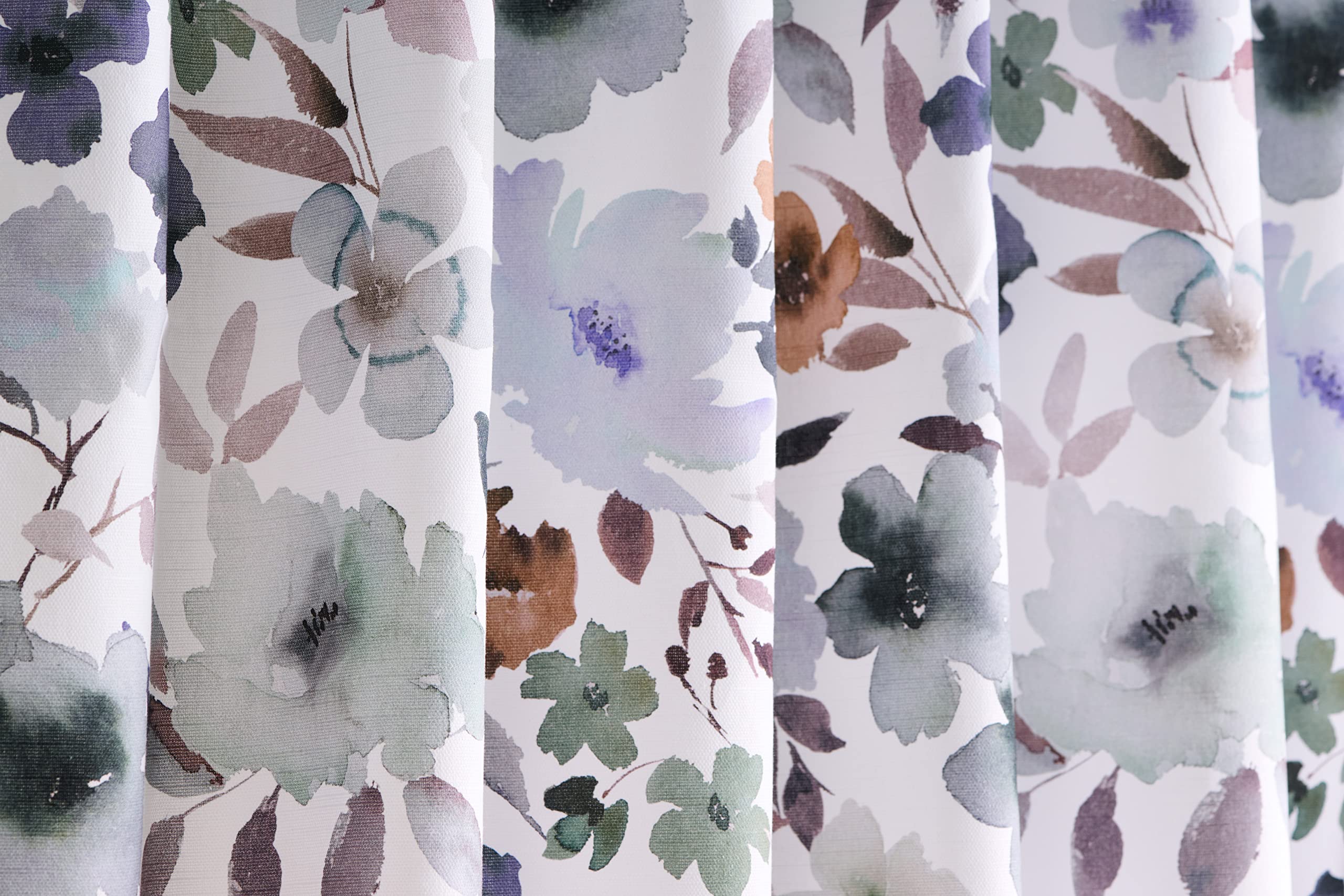 Maison D' Hermine Curtain 100% Cotton 50''X96'' Curtains 2 Panel Easy Hanging With A Rod Pocket & Loop For Kitchen, Bedrooms & O