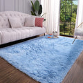 Keeko Area Rugs for Bedroom Living Room, 5.3x7.5 Fluffy Washable Large Area Rug Soft Shag Fuzzy Shaggy Carpet Nursery Dorm Rug N