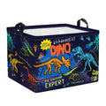 Clastyle Large Boho Dinosaur Pterosaur Boy Book Toy Storage Basket Dino Palm Tree Clothes Laundry Hamper for Kid Room Nursery,Sk
