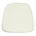 Flash Furniture Louise Soft Ivory Fabric Removable Chiavari Chair Cushions For Special Event Chairs