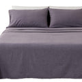Great Bay Home Flannel Sheet Set King Size - Heathered Cotton Blend, Double-Brushed, Winter Bed Sheets - Ultra-Soft, Cozy, 4-Pie