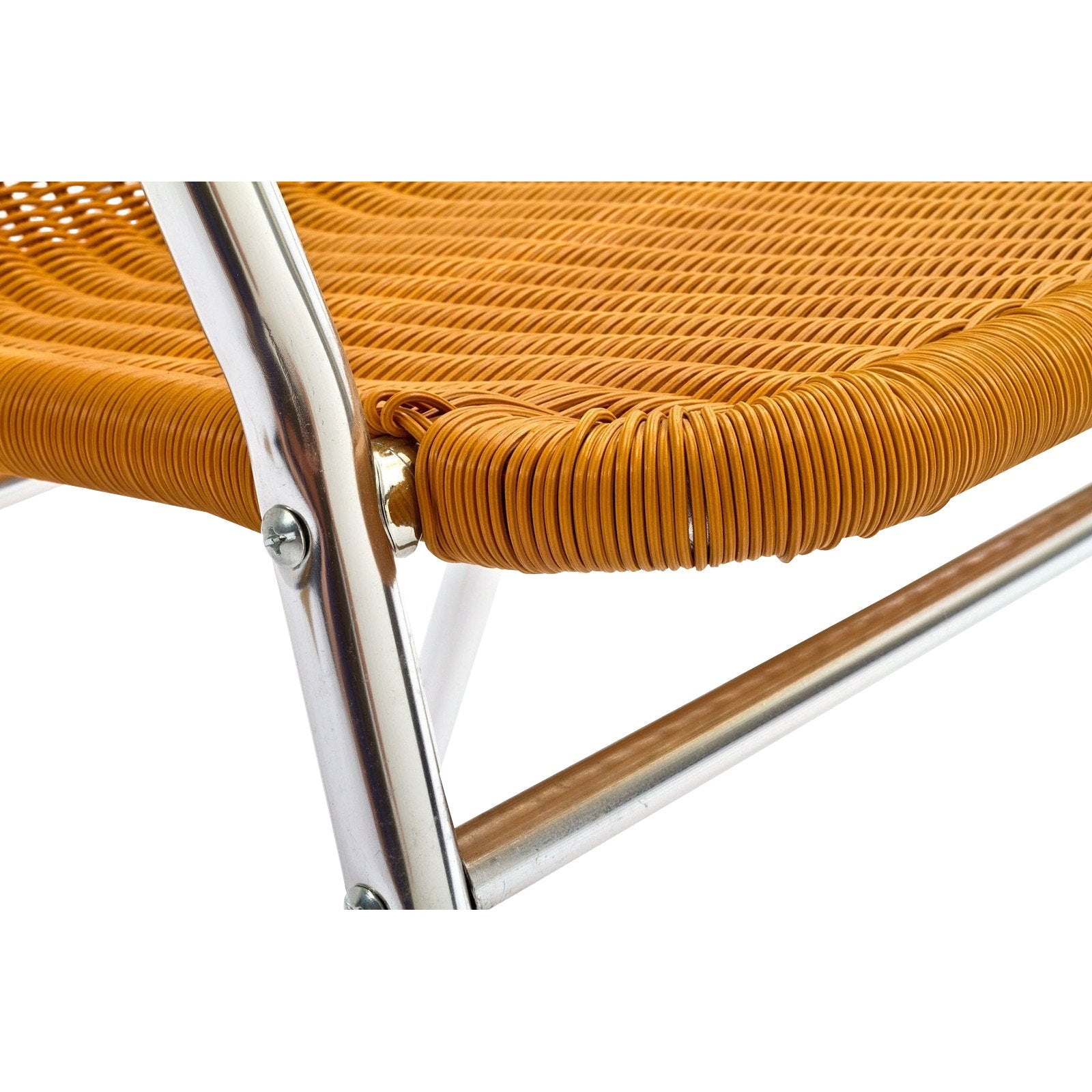 Modway Bistro Chromed Rattan Cafe Chair, Two Cafe Chairs