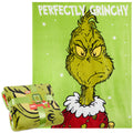 The Grinch Christmas Blanket Fleece Soft Bed Throw Sofa Holiday Festive Couch Flannel Throw Cozy & Warm Festive Gifts (Green)