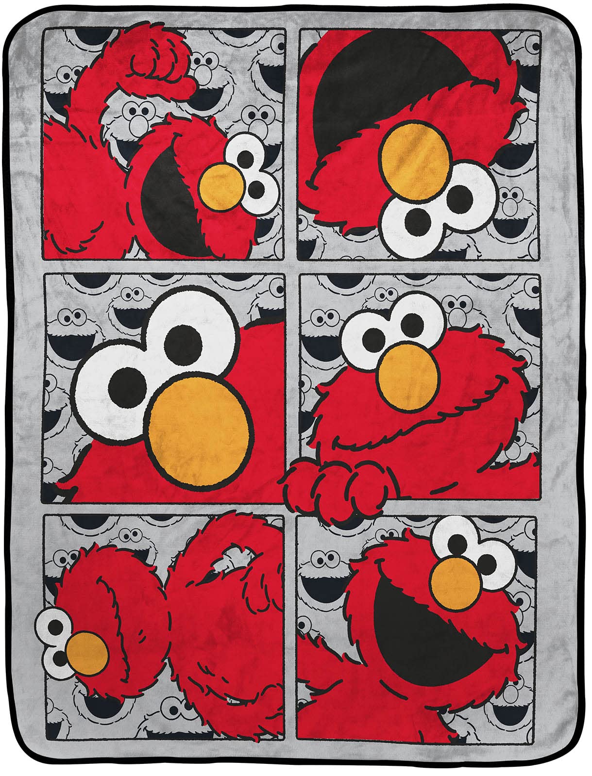 Jay Franco Sesame Street Hip Elmo Throw Blanket - Measures 40 X 50 Inches, Kids Bedding - Fade Resistant Super Soft Fleece