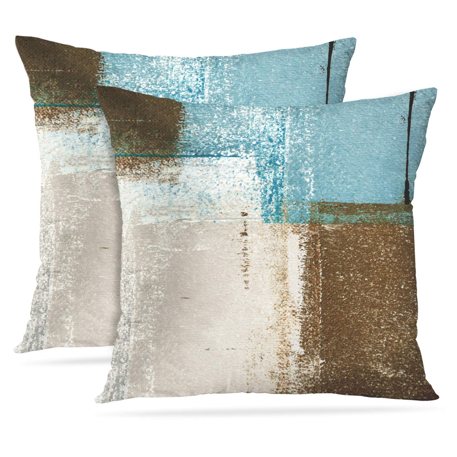 Britimes Throw Pillow Covers Home Decor Set Of 2 Pillow Cases Decorative 20 X 20 Inches Outdoor Cushion Couch Sofa Pillowcases B