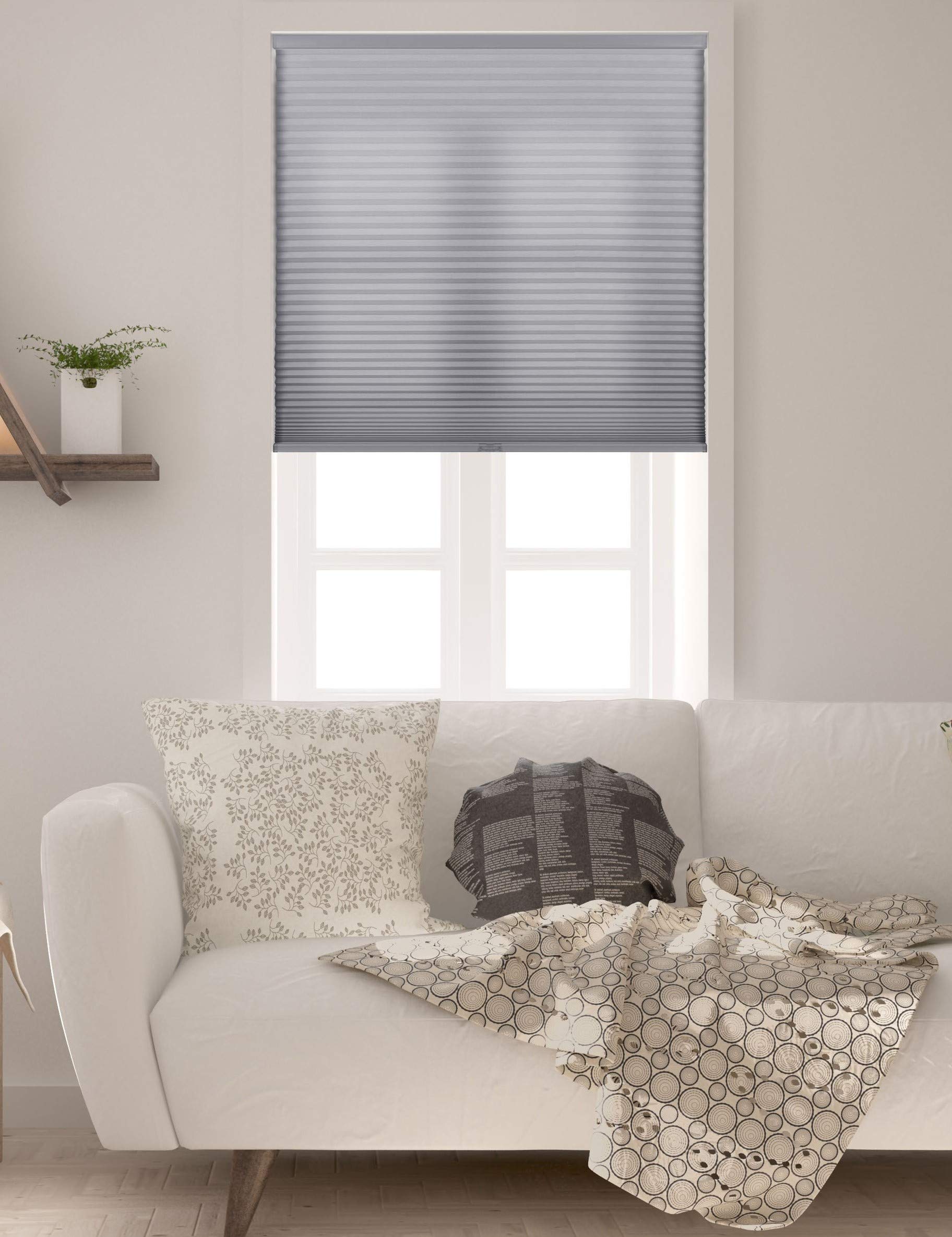 Arlo Blinds Single Cell Light Filtering Cordless Cellular Shades, Color: Cream, Size: 64.5'' W X 72'' H