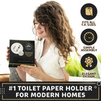 Bathroom Toilet Paper Holder Wall Mount Design - Stainless Steel Toilet Tissue Holder With Simple One Handed Operation - Easy To