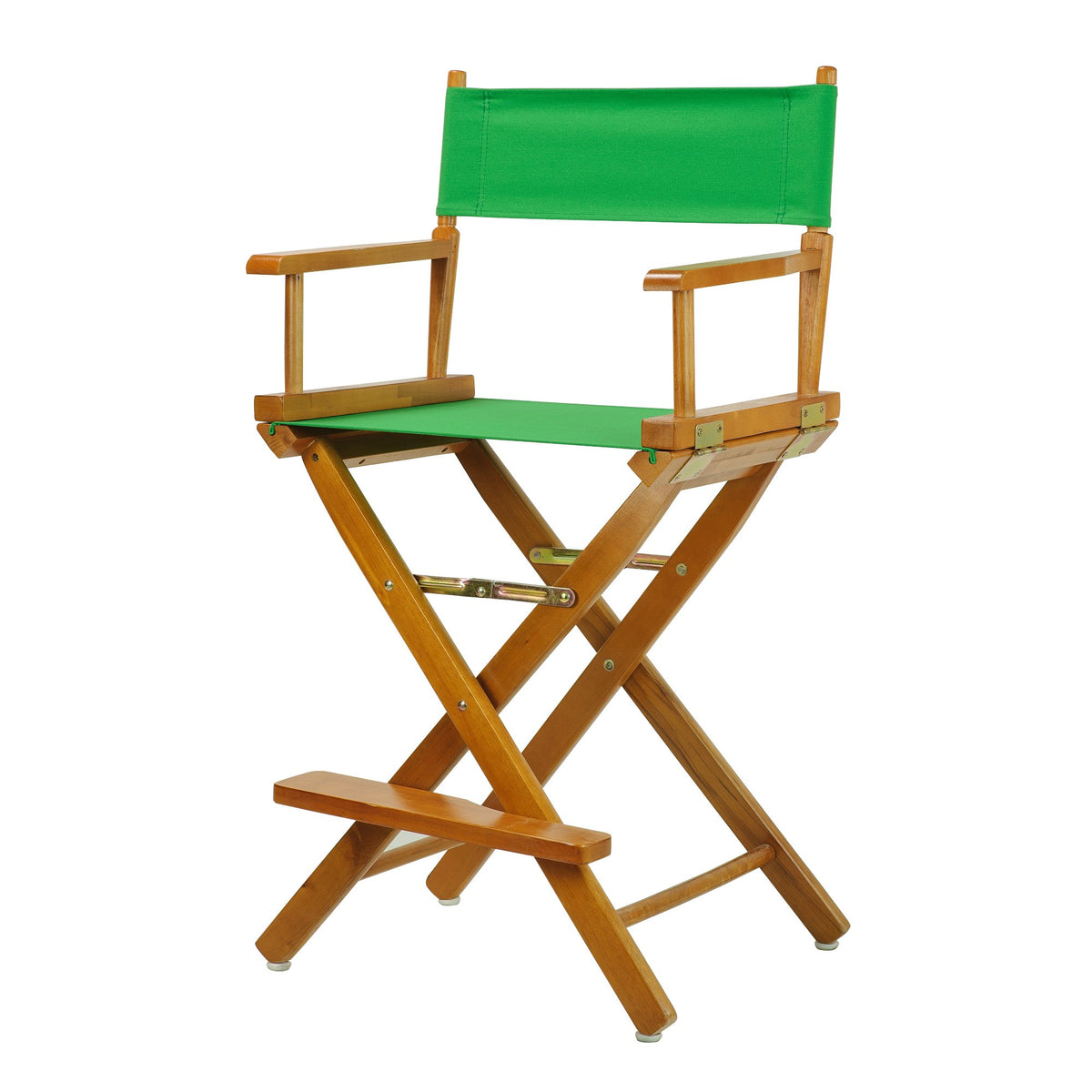 Casual Home Director'S Chair ,Honey Oak Frame/Green Canvas,24&quot; - Counter Height