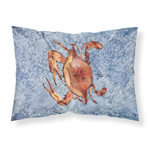 'Caroline'S Treasures 8147Pillowcase Crab Moisture Wicking Fabric Standard Pillowcase, Large, Multicolor'
