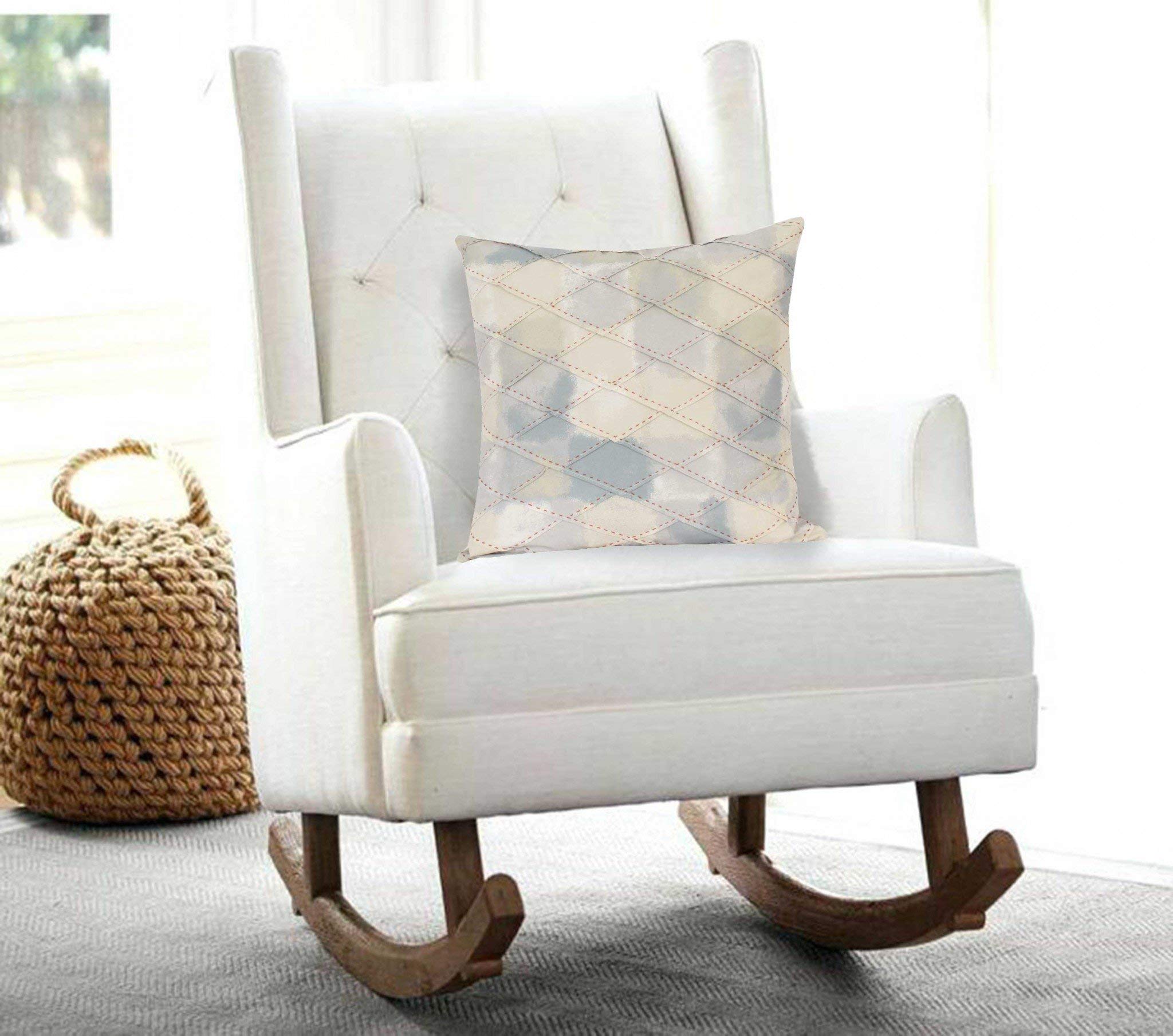 HomeRoots 100% Cotton 20' X 0.5' X 20' Transitional Cool Multicolor Accent Pillow Cover