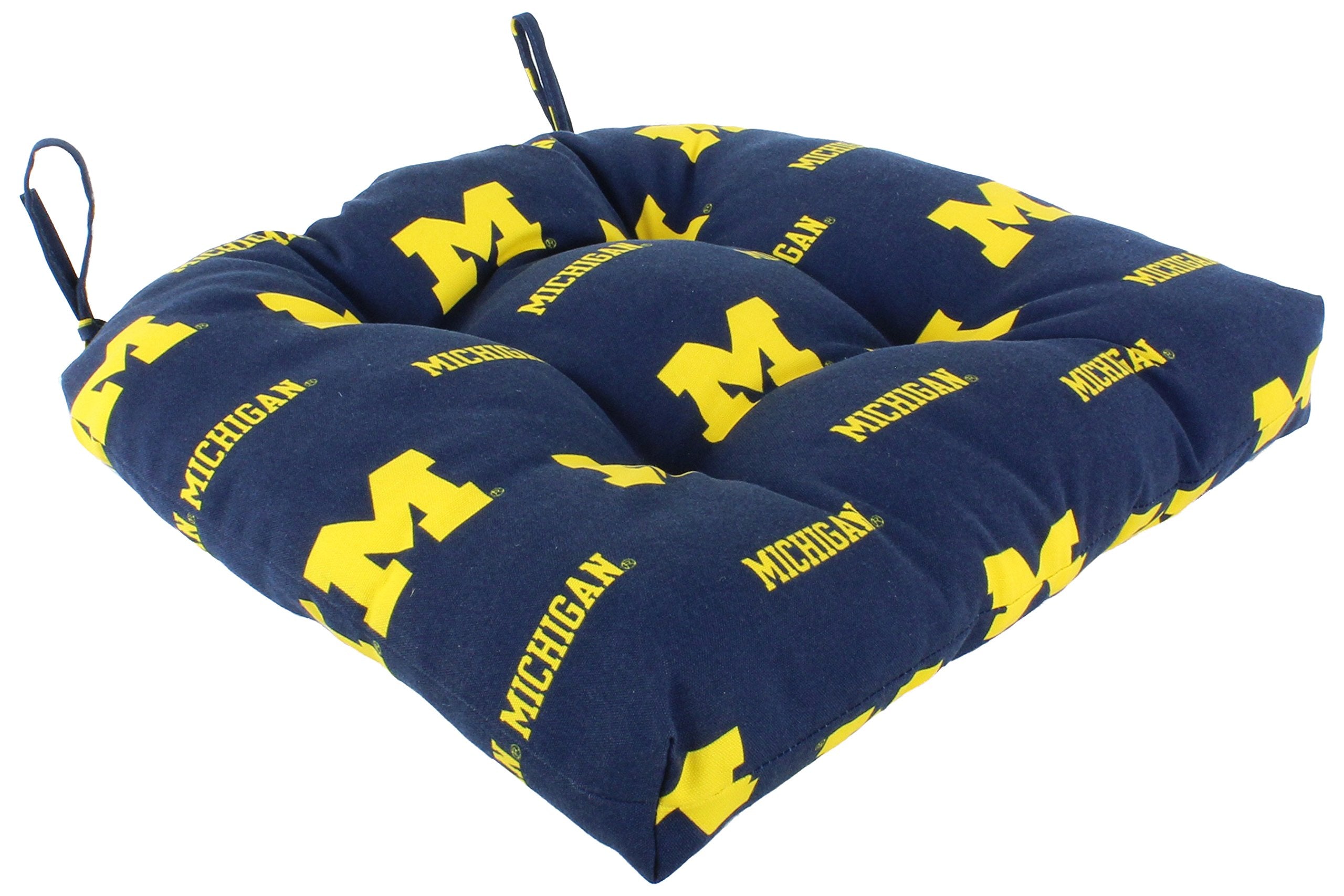 College Covers Comfyseat College Indoor/Outdoor Seat Patio D Cushion, 20' X 20', Michigan Wolverines