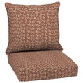 Arden Selections Outdoor Deep Seat Set, 24 X 24, Rain-Proof, Fade Resistant, Deep Seat Bottom And Back Cushion 24 X 24, Rust Red