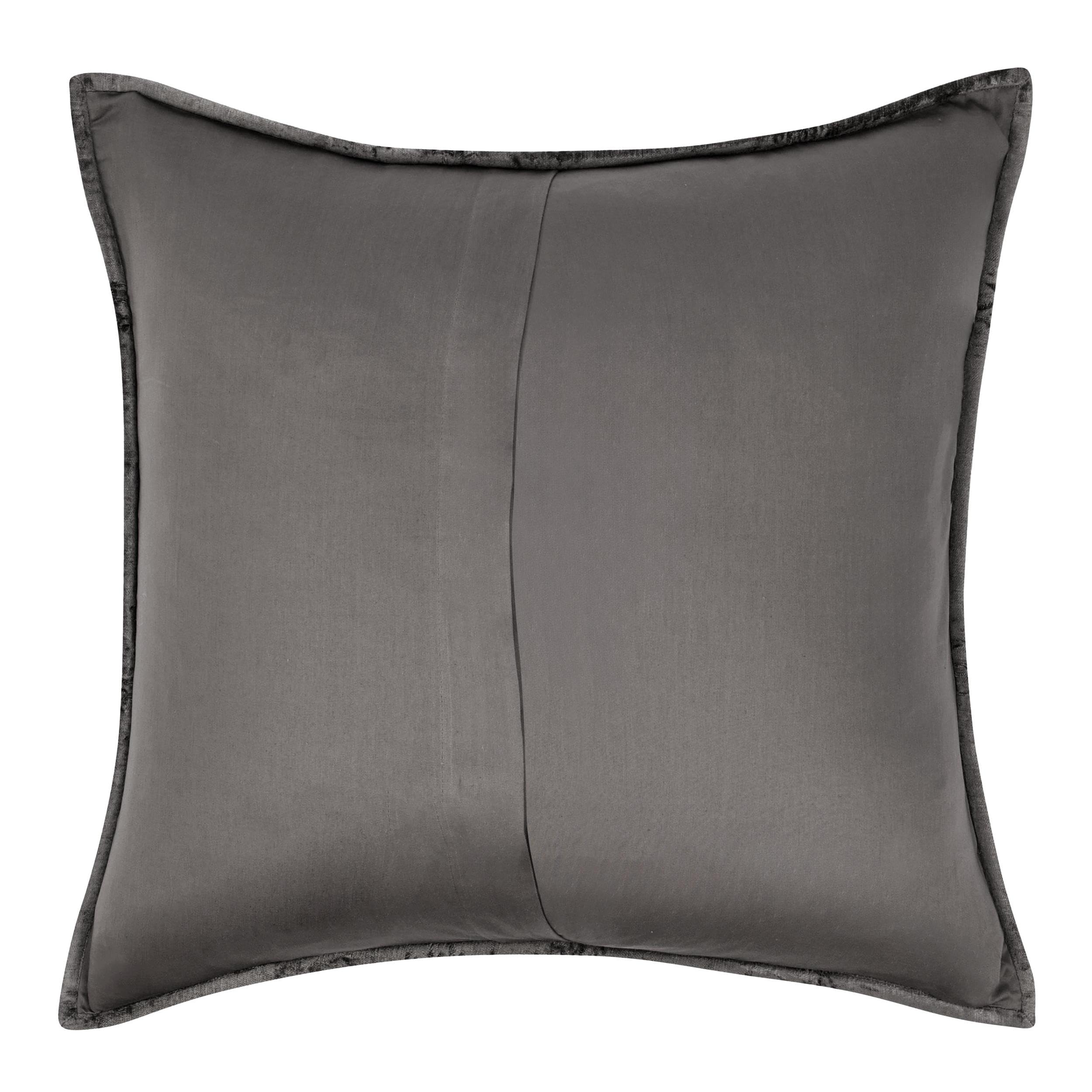 Kosas Home Dimitry 26X26 Velvet And Solid Cotton Euro Sham In Desert Brown