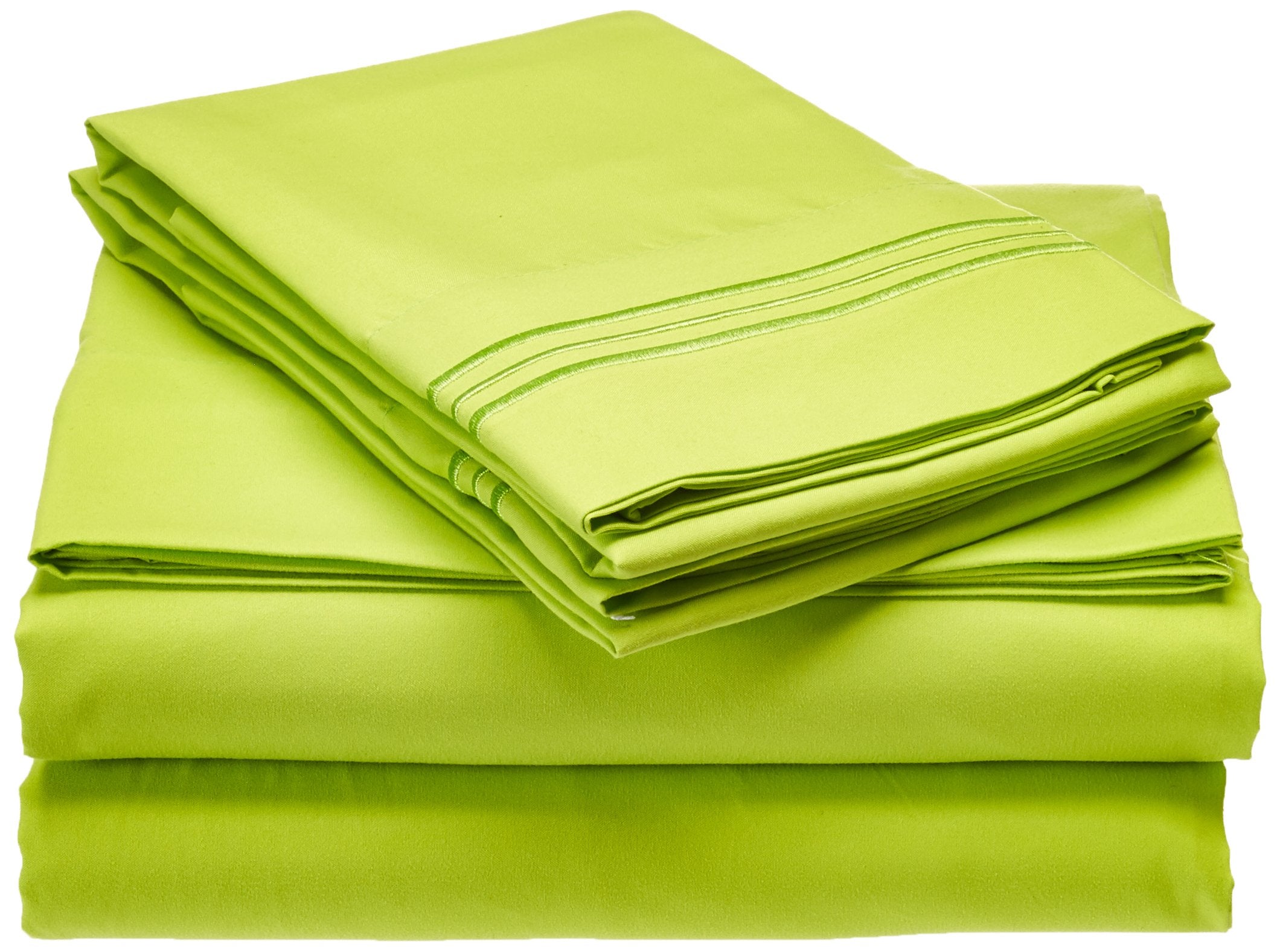 Mattrest Luxury Silky-Soft 1800 Thread Count Premium Collection - Wrinkle-Free 4-Piece Bed Sheet Set, Deep Pocket Up To 16 Inch,