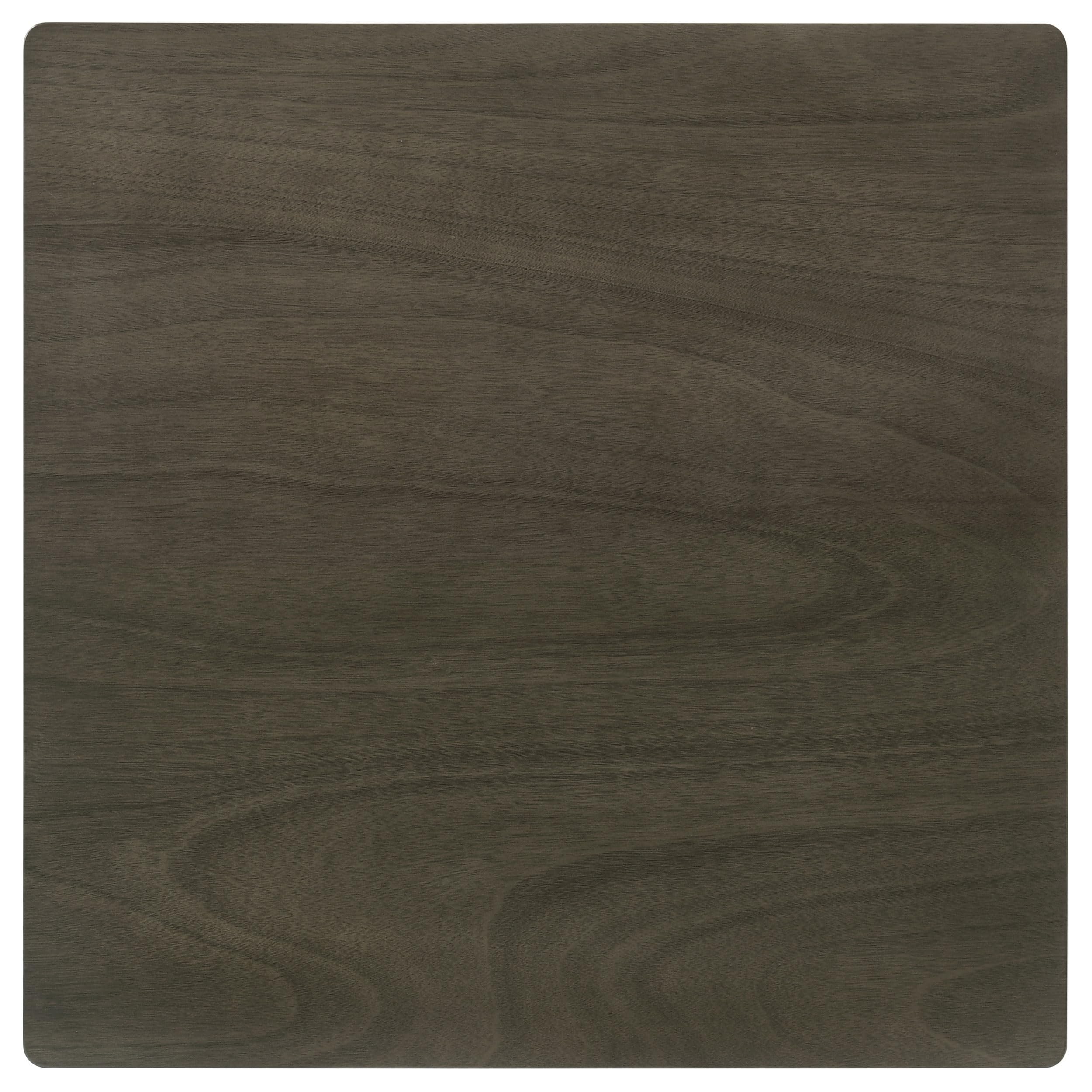 Coaster Home Furnishings Parkwood 5-Piece Dining Set with Square Table and Slat Back Side Chairs Charcoal Grey and Black