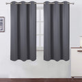 Lemomo Grey Thermal Blackout Curtains/38 X 63 Inch/Set Of 2 Panels Room Darkening Curtains For Bedroom