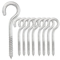 Yairmis 5 Inch 8-Pack 304 Stainless Steel Heavy-Duty Screw Eye Hook Eye Bolts, Suitable For Rowing Racks, Hammock, Awning, Hangi