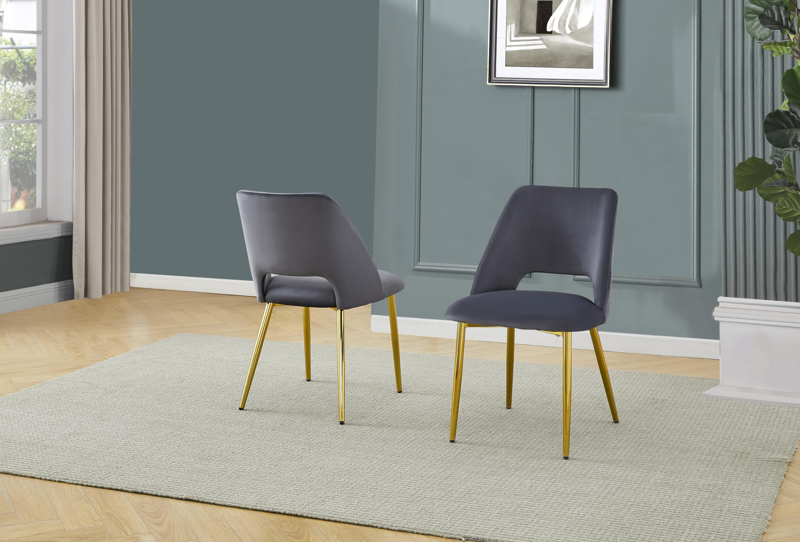 Best Quality Furniture Side Chairs, Dark Gray
