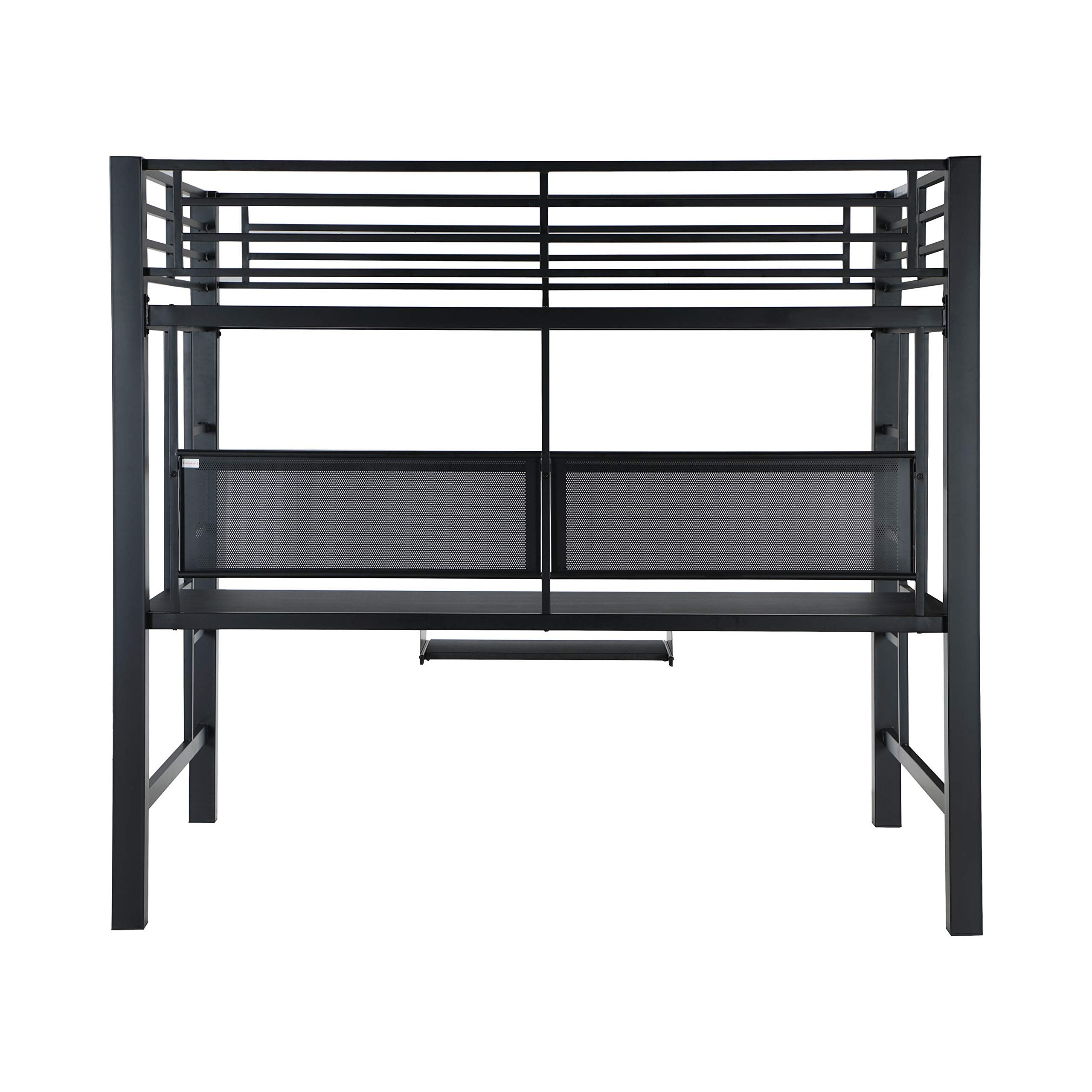 Coaster Avalon Full Workstation Loft Bed Black