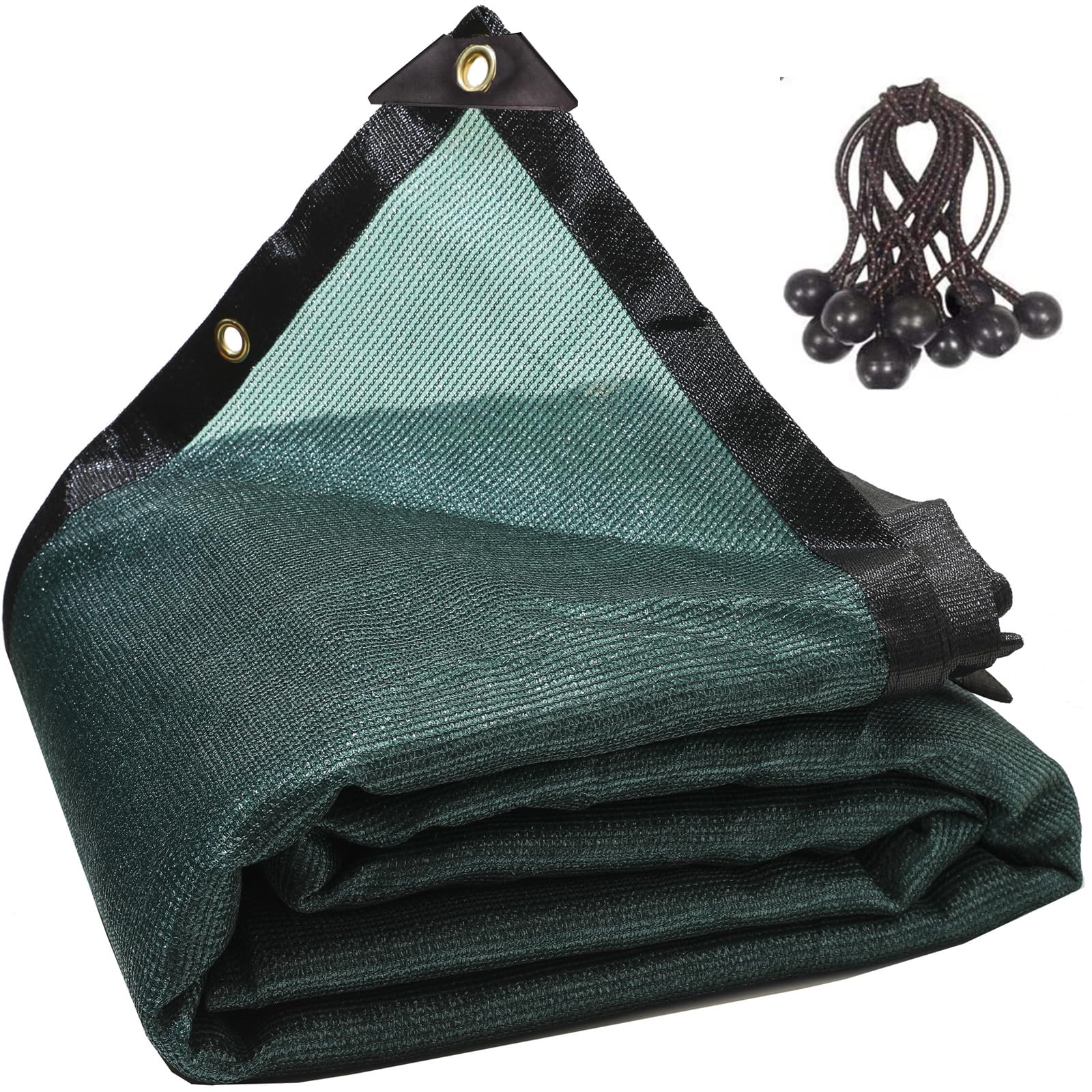 90% Green 6Ft X 14Ft High Density Fabric Shade Sun Shade Cloth Shade Mesh Canopy Taped Edge With Grommets For Garden Patio, 12Pc