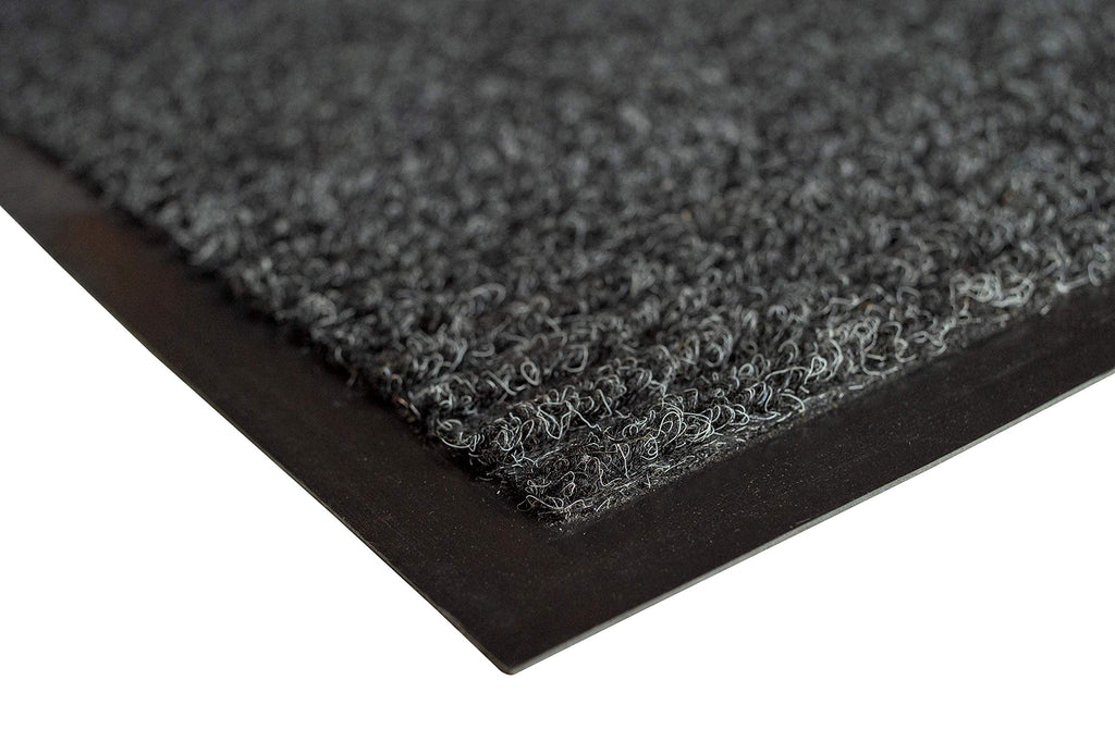 Unimat 3X5 (36'X60') Dual Ribbed Outdoor-Indoor Doormat With Waterproof Charcoal Rubber Backing - Stylish Welcome Mat, Perfect