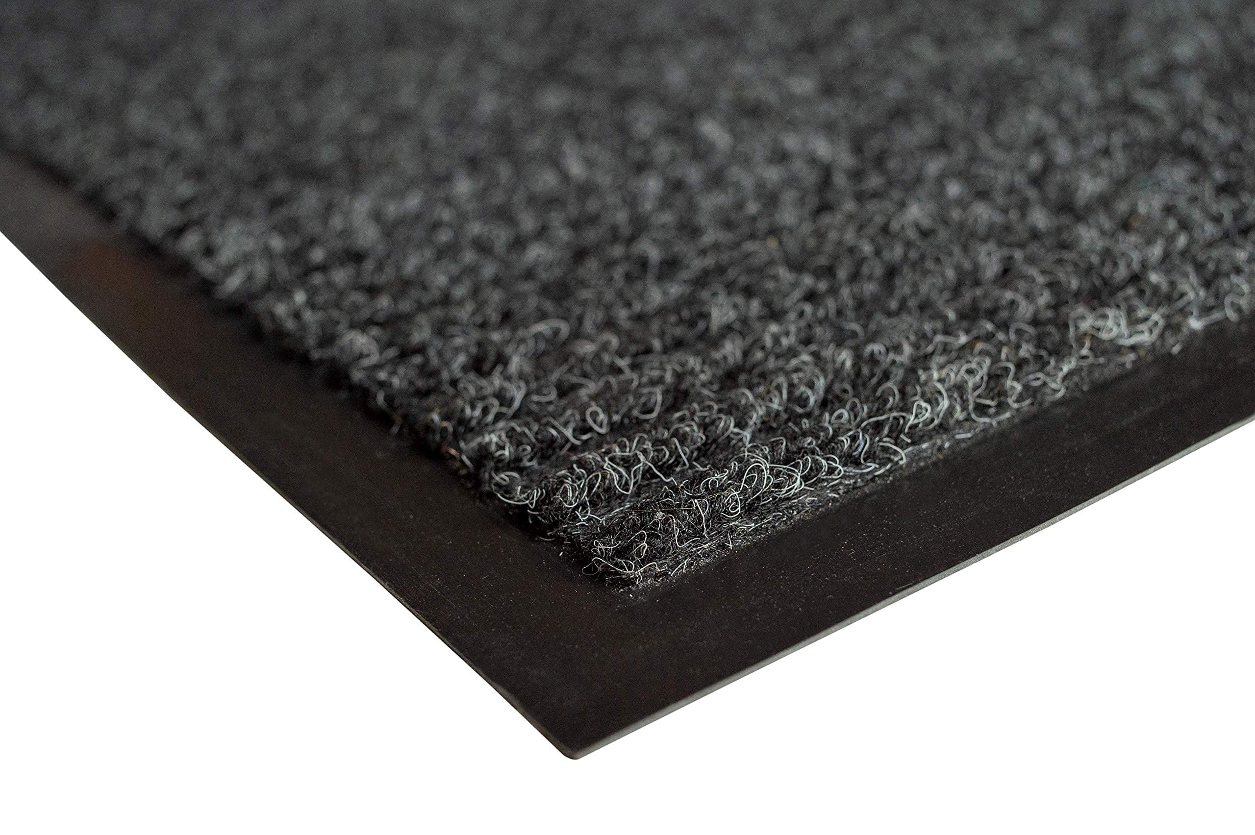 Unimat 3X5 (36'X60') Dual Ribbed Outdoor-Indoor Doormat With Waterproof Charcoal Rubber Backing - Stylish Welcome Mat, Perfect
