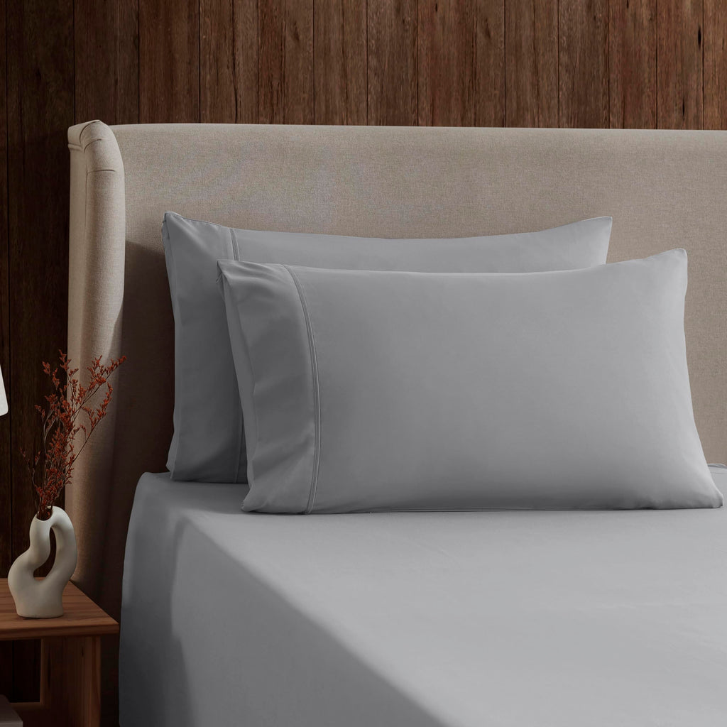 Nestl Full Size Sheet Sets - 4 Piece Full Size Sheets, Deep Pocket, Hotel Luxury, Extra Soft, Breathable And Cooling, Grey Sheets For Full Size Mattress