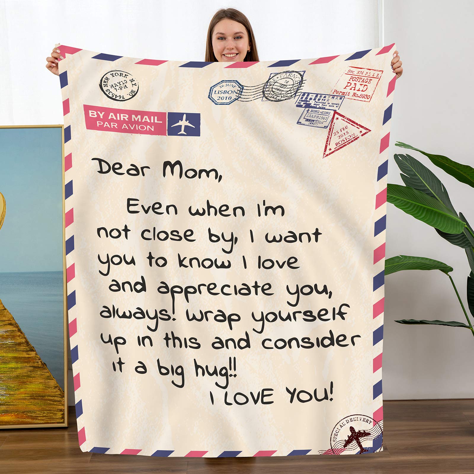 Turmtf Gifts For Mom, Mother Day Birthday Gifts For Mom, Blanket To My Mom Gift From Daughter Son, Mother'S Day, Mom Blanket 56